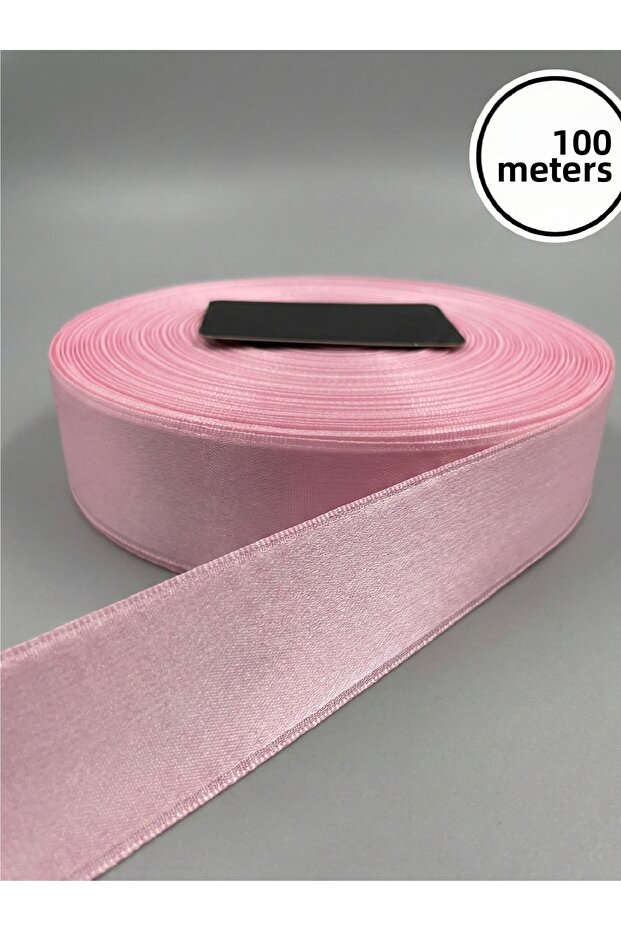 3 cm Satin Ribbon 100 Meters 1 Ball Shiny Decorative Hobby Engagement Wedding Decoration Ribbon