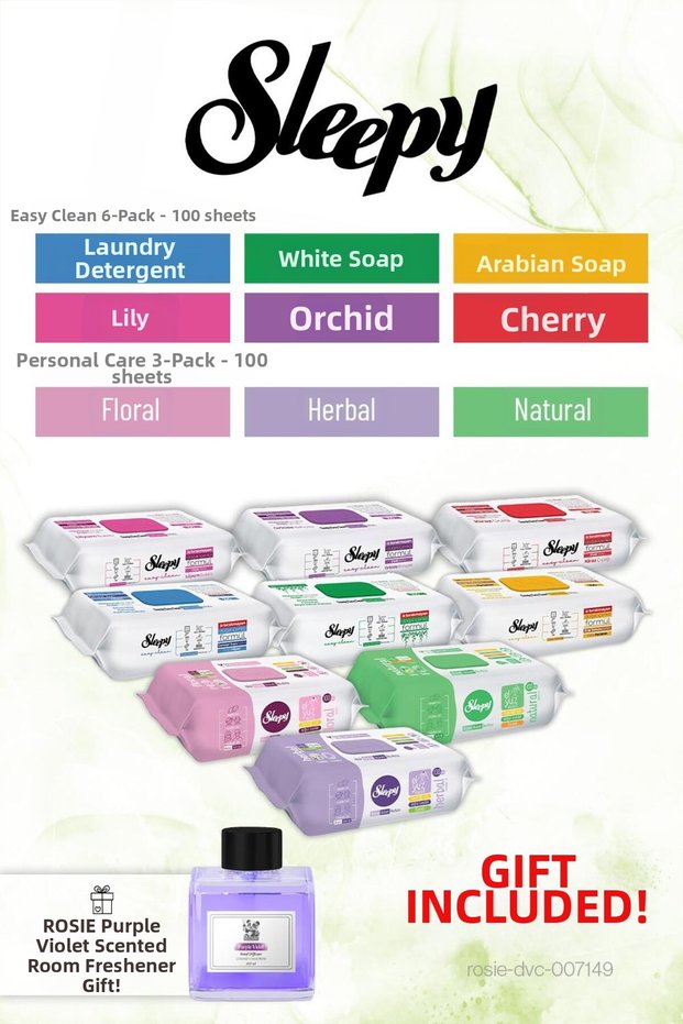 9 Packs of 100 Mixed Meeting Packages, Rosie Fragrance Gift