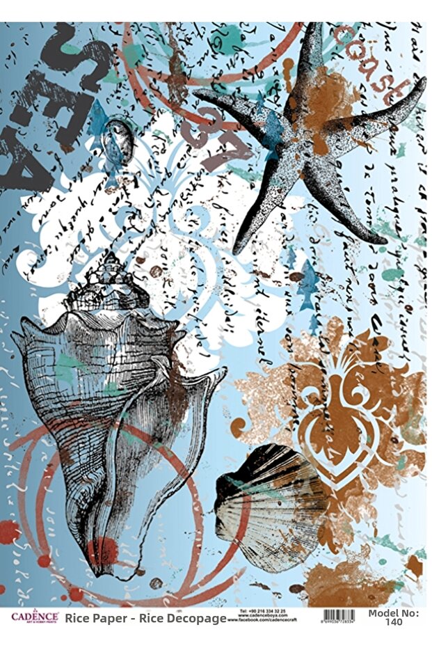 ورق ديكوباج نحاسي 29×42 سم رقم: CD140