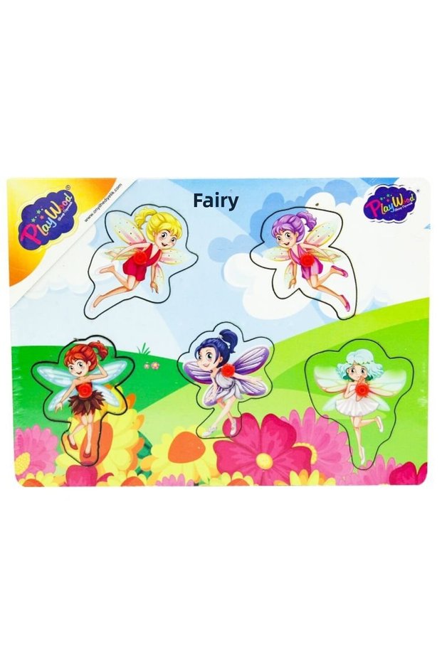 Wooden Holder Fairy Girl Puzzle