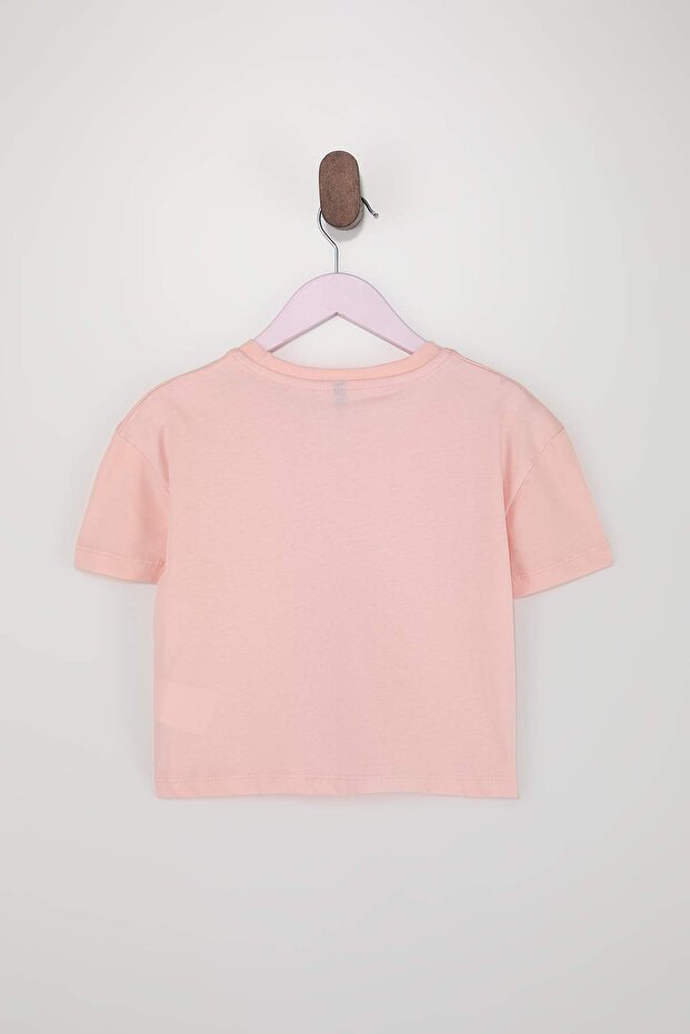 Somon-Beyaz 2'li Kız Çocuk Düz Örme T-Shirt TKDSS26TS00014 - 7