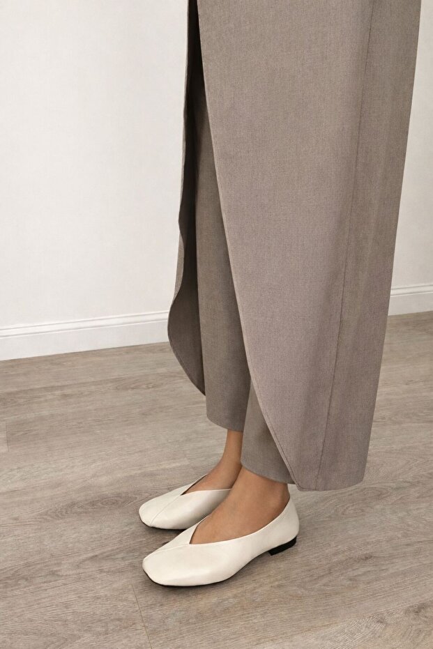 Women's Daily Leather Ballet Flats