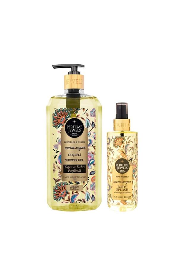 Warm Sugar Shower Gel 750 ml and Pj Body Splash Warm Sugar 250 ml