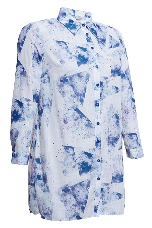 تونيك منقوش مقاس كبير 20512 - 3