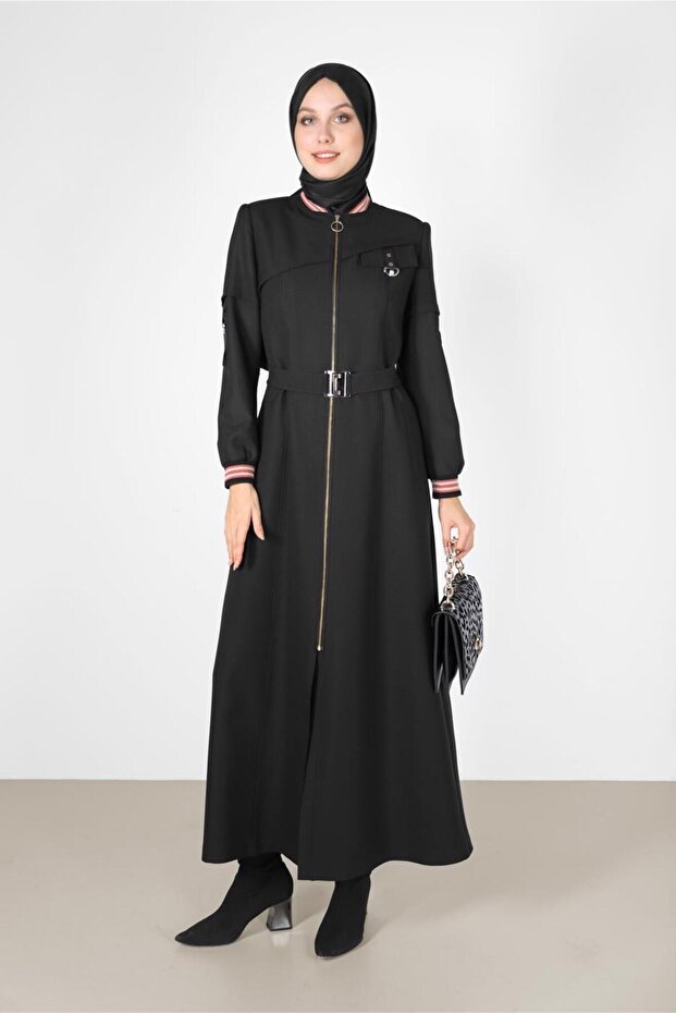 سترة بحزام وسحاب 10465