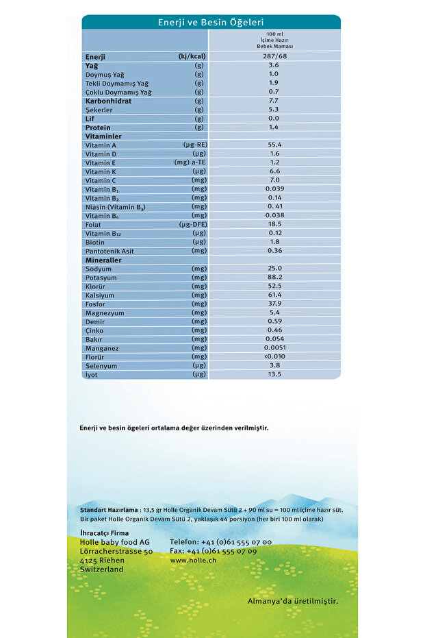Organik Devam Sütü 2 600 gr - 6