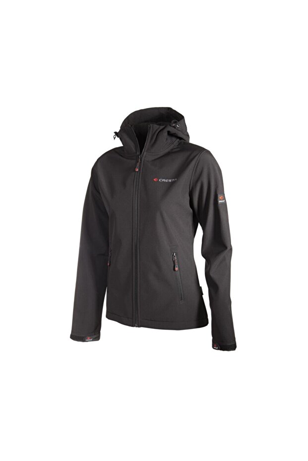 Outdoor Kapüşonlu Kadın Basic Softshell Ceket