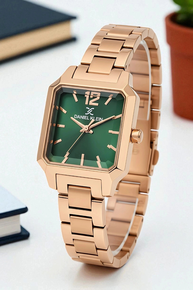 Steel Band&Case Women's Wristwatch+Bracelet Gift Rose Sddk110