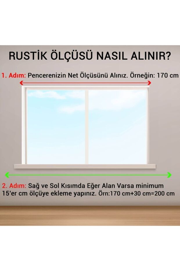 Antrasit 125 Cm Tek Raylı Ahşap Rustik Perde Askısı - Rustik Borusu - 5