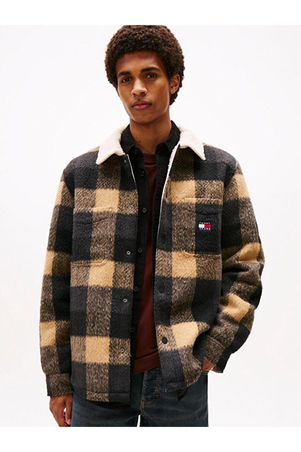 TJM CHECK TEDDY OVERSHIRT EXT - 1