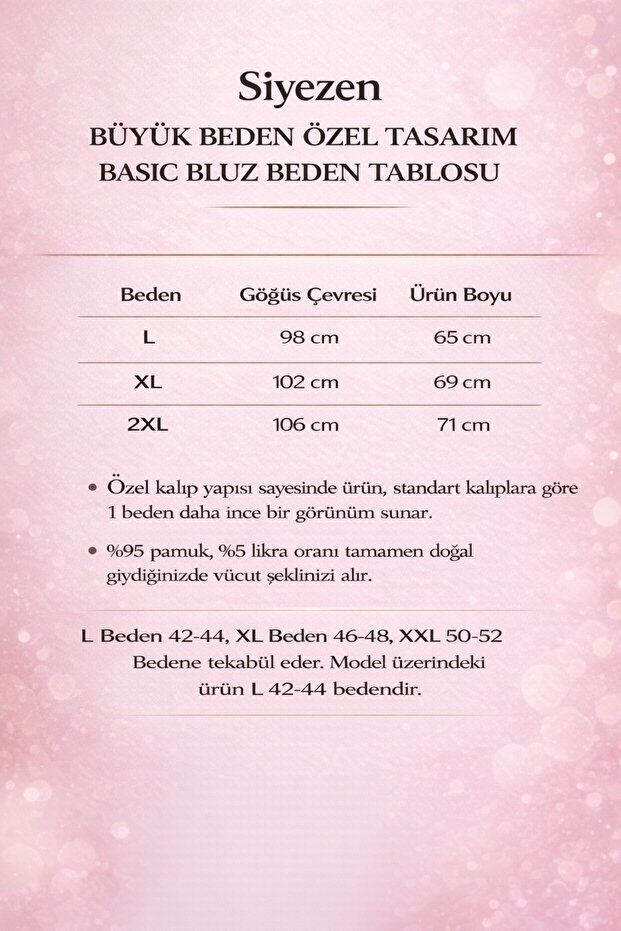 Plus Size Cotton Stretch Fabric Basic Blouse - 2