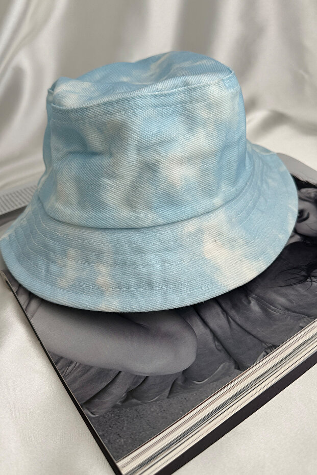 Mavi Yıkamalı Şapka - 3