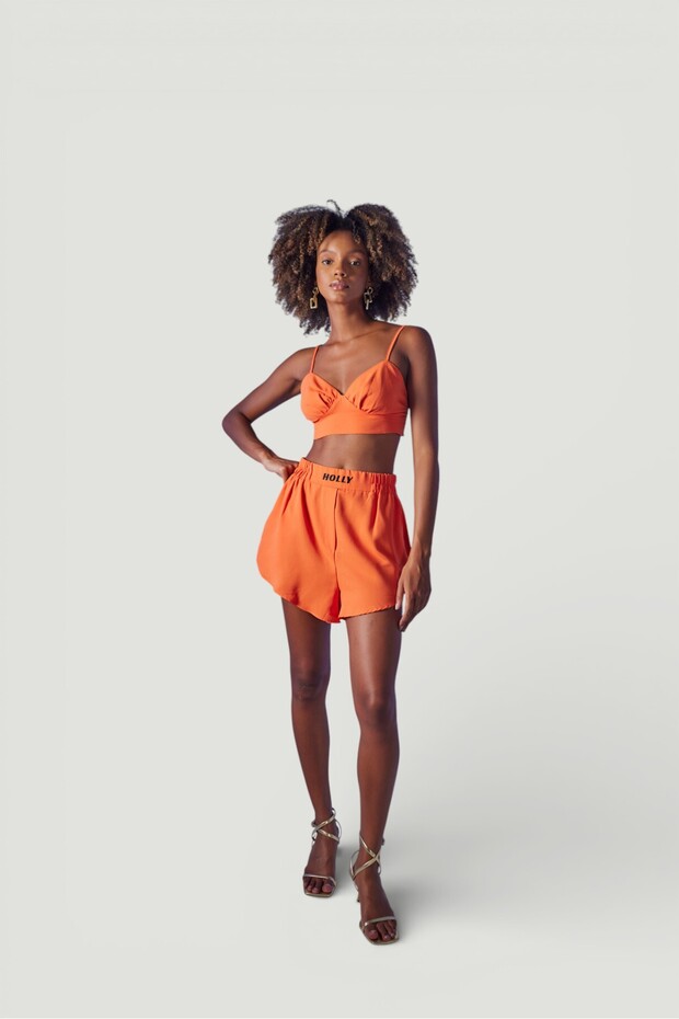 Leti Şort Turuncu - 6