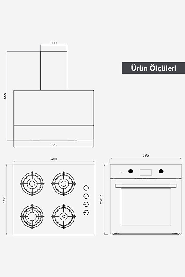 Digital Plus 15 Programlı Ankastre Set - Beyaz - 6