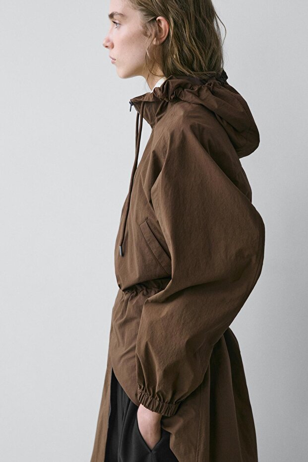 Long technical fabric parka - 3