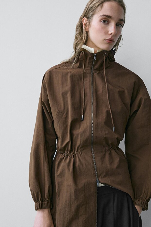 Long technical fabric parka - 2