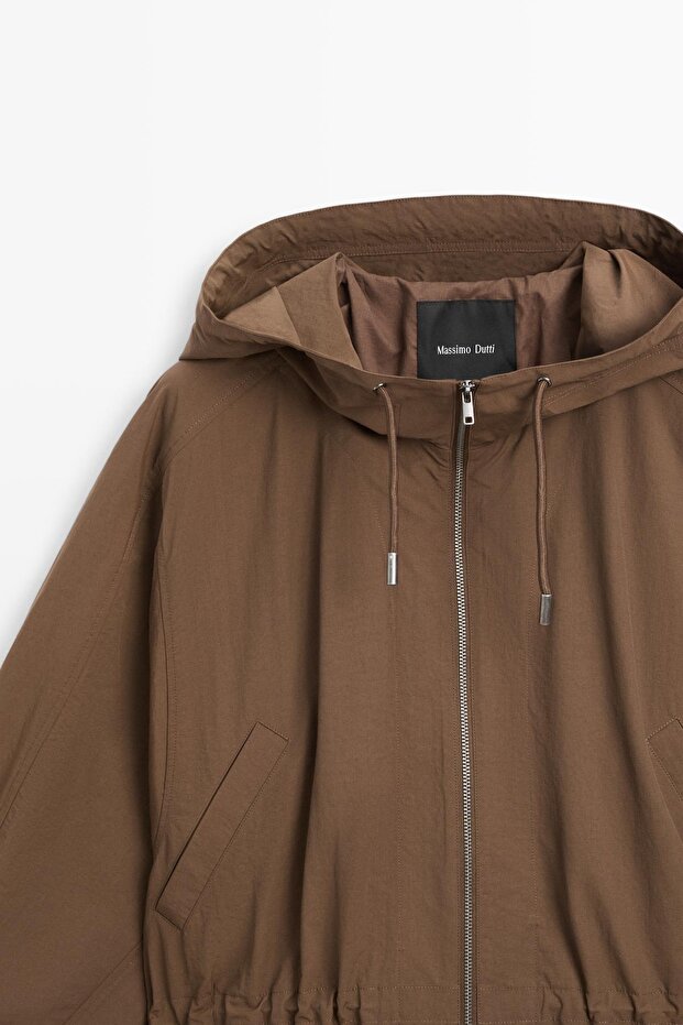 Long technical fabric parka - 6