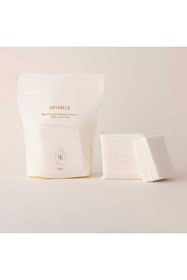 Bleach-free Biodegradable Stretchy 100% Cotton Pads 60ea