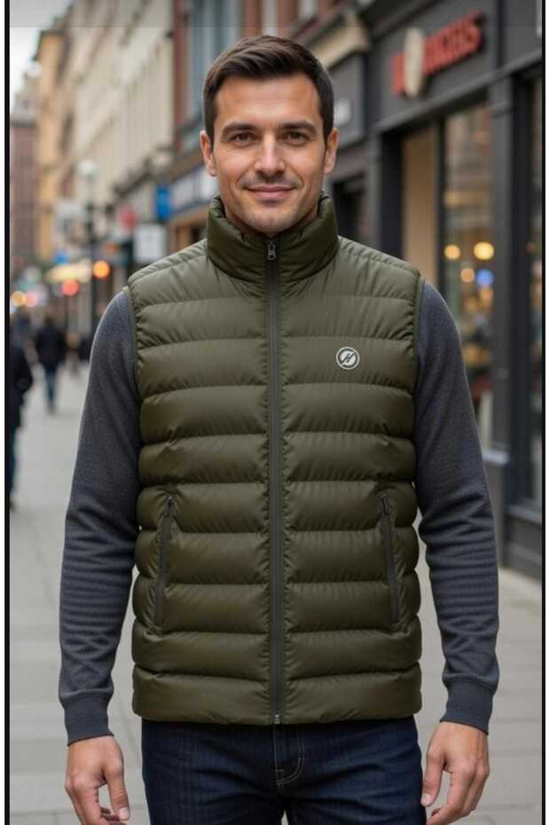 سترة كاكي قابلة للنفخ - 1