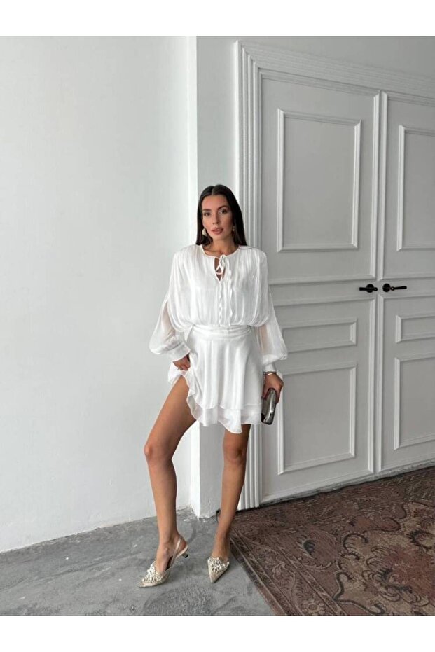 Herper Elbise Beyaz- 3048 - 4