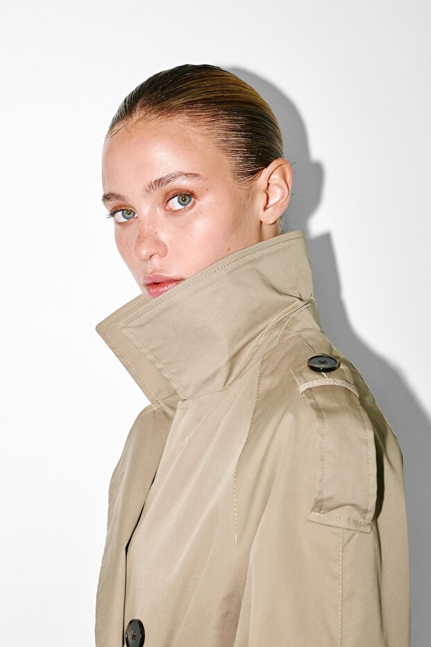 Kemerli trençkot - 8