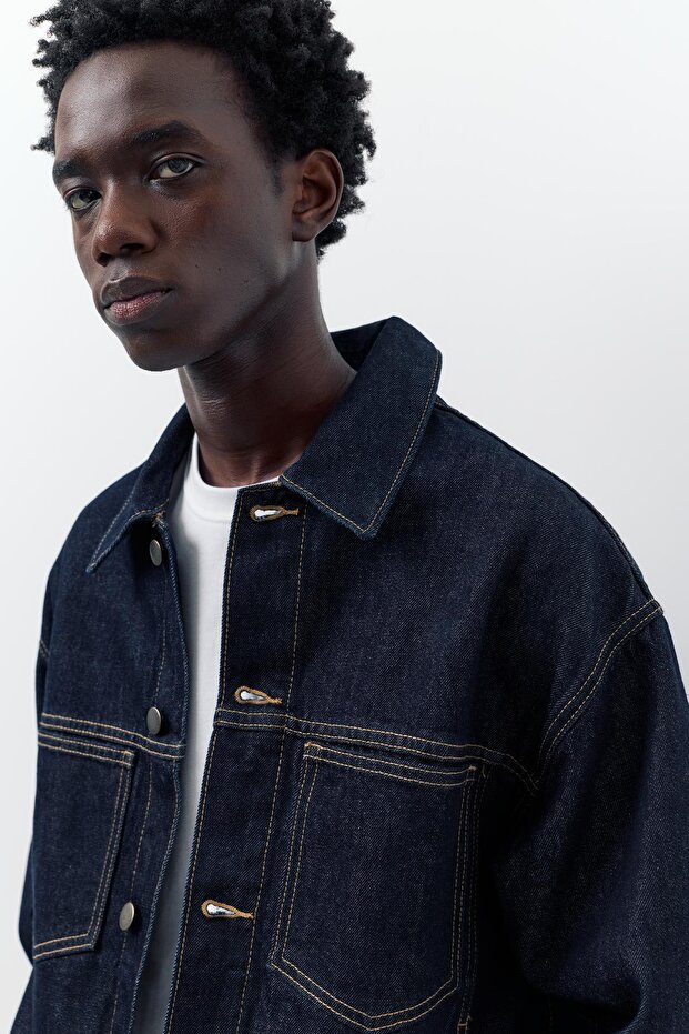 Trucker denim ceket - 6