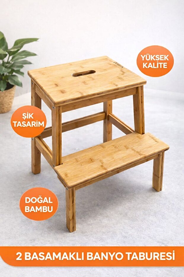 Mutfak Tabure Merdiven BAMBU - 1