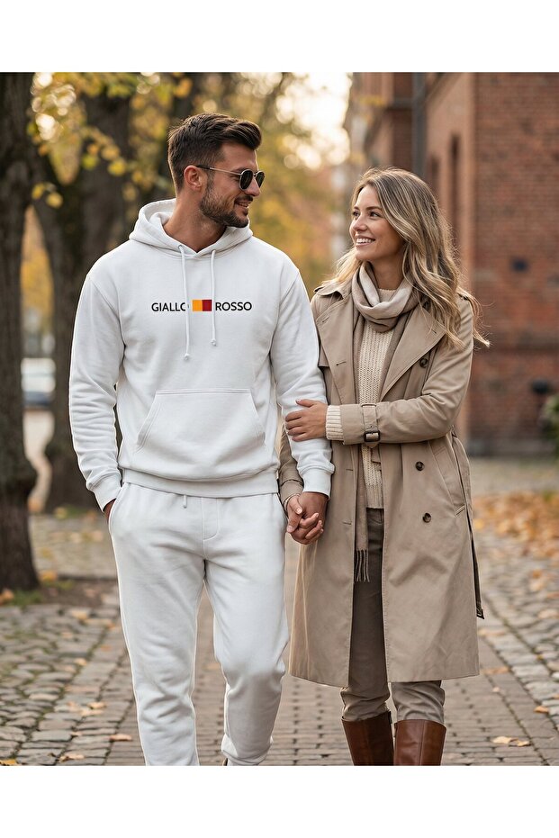 Basic Hoodie GR BEYAZ - 6