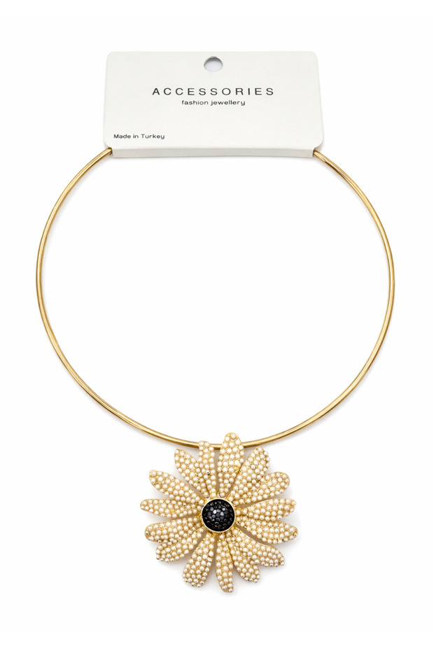Women's Steel Necklace Flower Zr Model