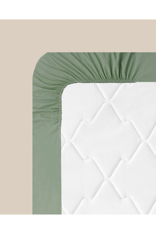 Sima pamut egyszemélyes ágynemű 100x200 cm zöld - 7