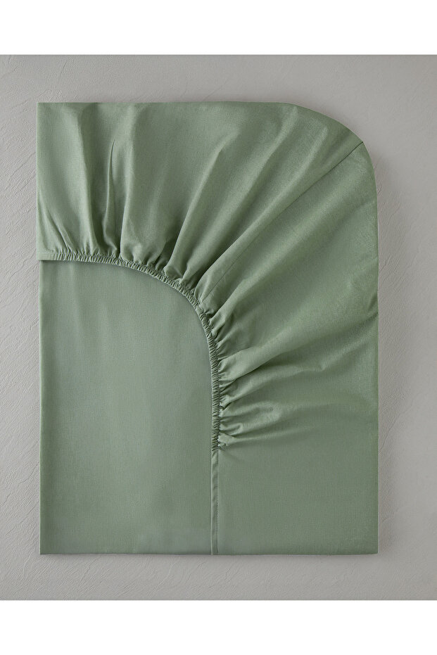 Sima pamut egyszemélyes ágynemű 100x200 cm zöld - 1