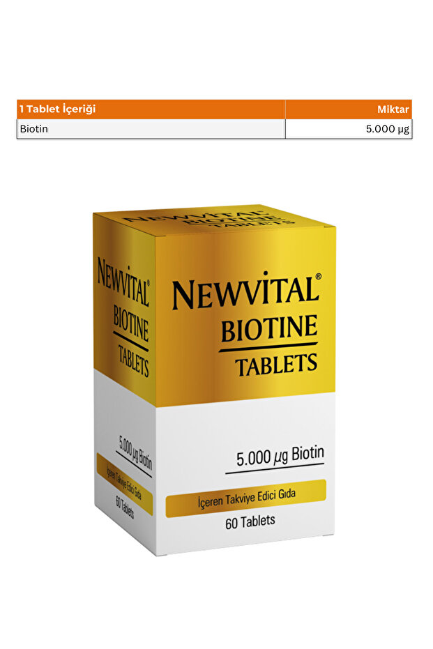 Biotin 60 Tablet - 5