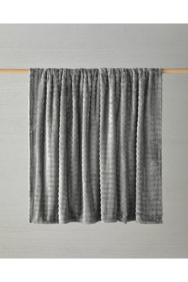 Glance Bubble Plush Single Blanket 150X200 cm Gray