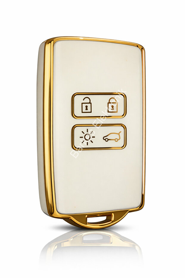 Duster Sandero Iii Sandero Stepway Kartlı Nano Key Protection Case White Gold