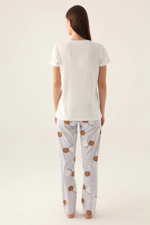 Women's Double Set - Cream - 5