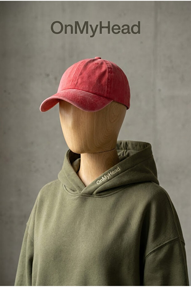 Red Washable Cap - 5