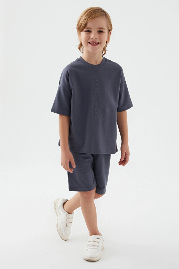 بدلة برمودا للأولاد - أنثراسايت - 3