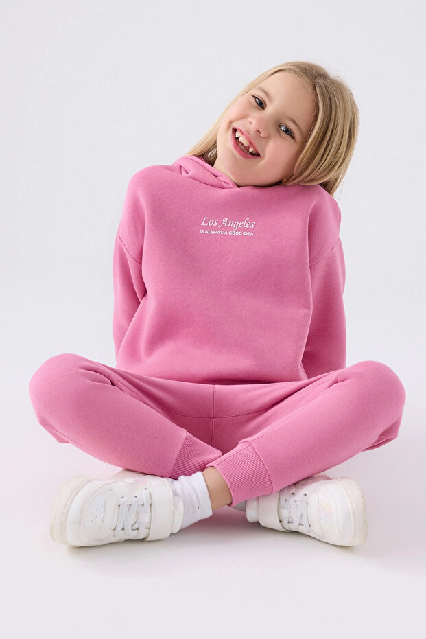 Devojčički roze trenerka set - 3