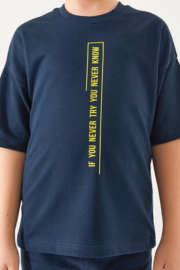 Boy's bermuda set - navy - 4