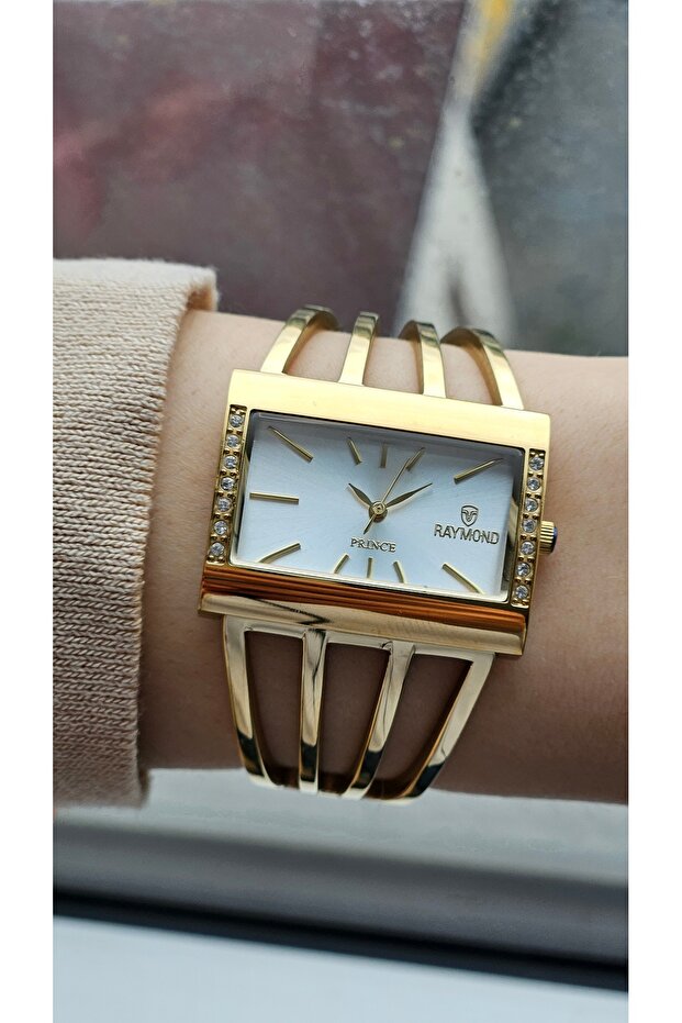 Rym-1142 Quartz Band Model Women's Watch - 2 Years Warranty Gold-White