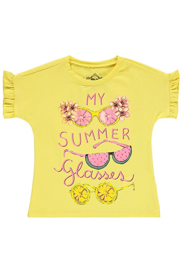 Girl's T-shirt 2-5 Years Yellow