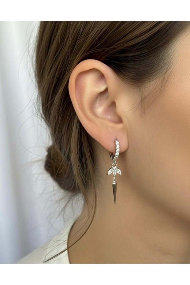 Steel Silver Earrings
