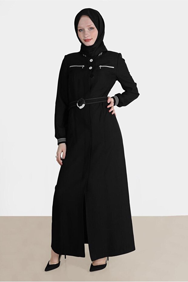 BELLOWED BUTTONED COAT 10577 - 2