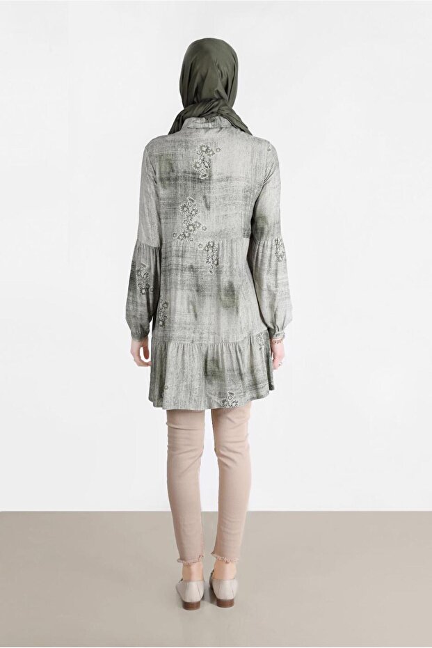 تونيك بنقشة الباتيك الزهرية 42666 - 3