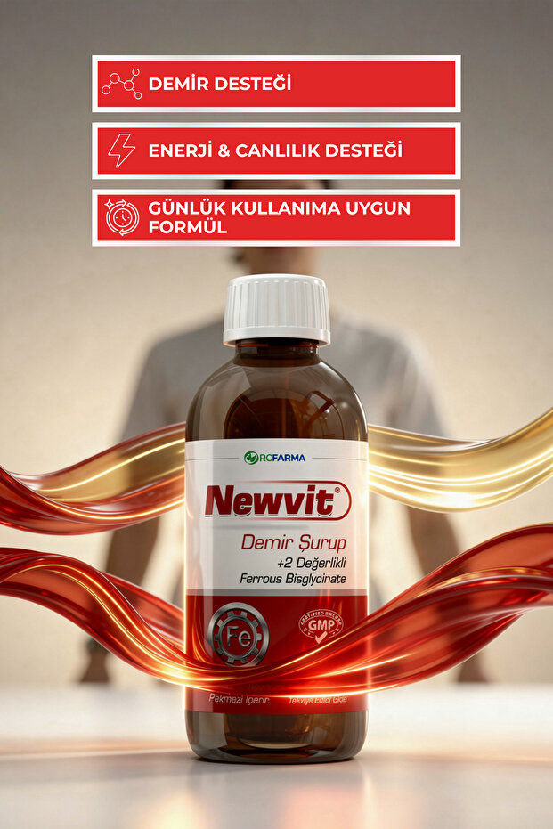 Demir Şurup | Demir (Bisglisinat) + Keçiboynuzu Pekmezi İçeren Sıvı Takviye Edici Gıda - 4