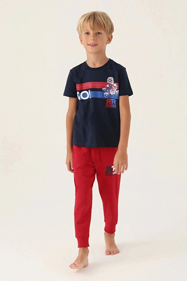 Boy double set - navy blue - 1