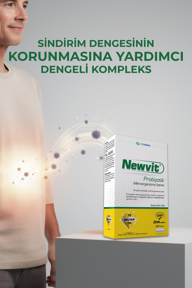 Probiyotik 30 Kapsül | 14 Farklı Probiyotik Kültür + L-Glutamin İlavelidir - 3