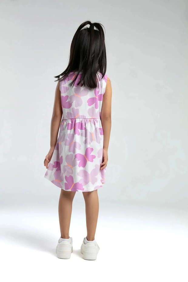 Kız Çocuk Mor Elbise - 5