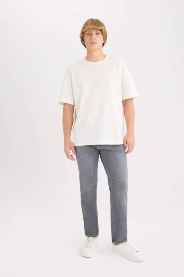 بنطلون جينز رمادي - 3