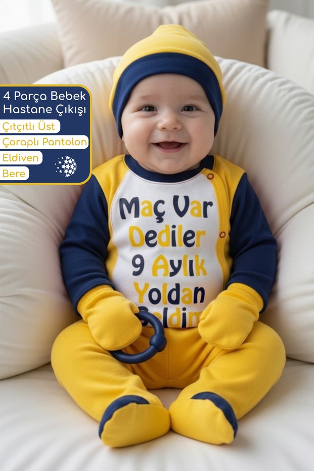 Newborn Baby Hospital Discharge Outfits Set of 4 - Fbtaraftar